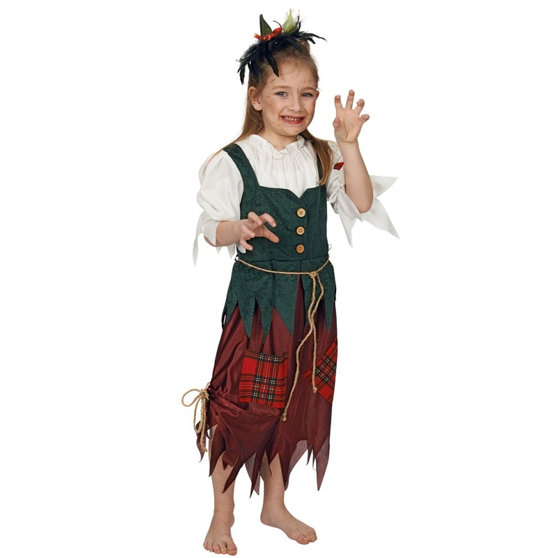 Patch dress Ronja witch daughter children's costume 116