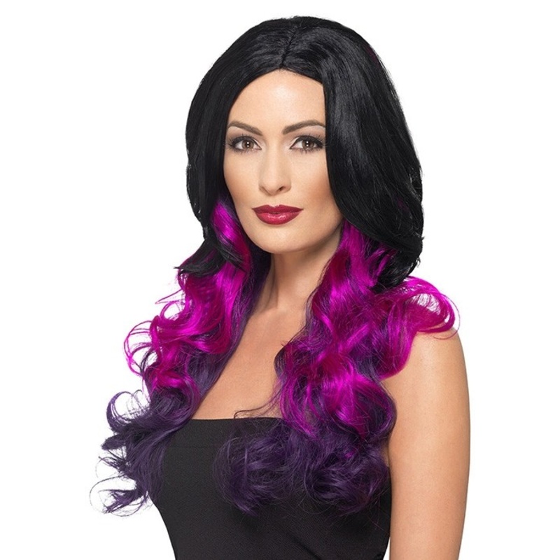 Purple witch Valencia wig for women