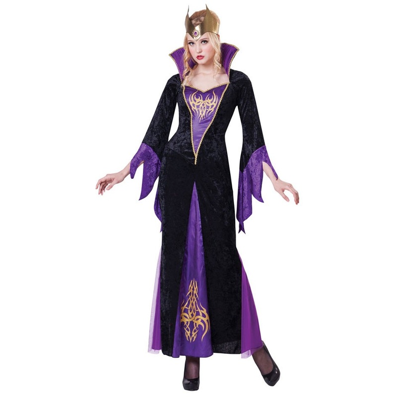 Queen of evil magic ladies costume