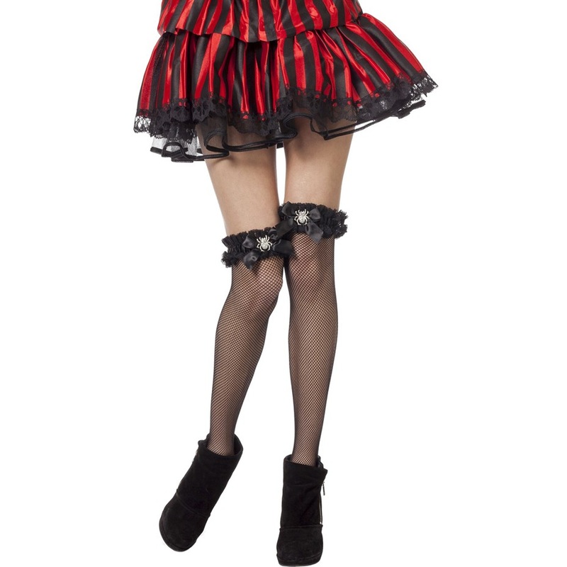 Ruched spider knee socks