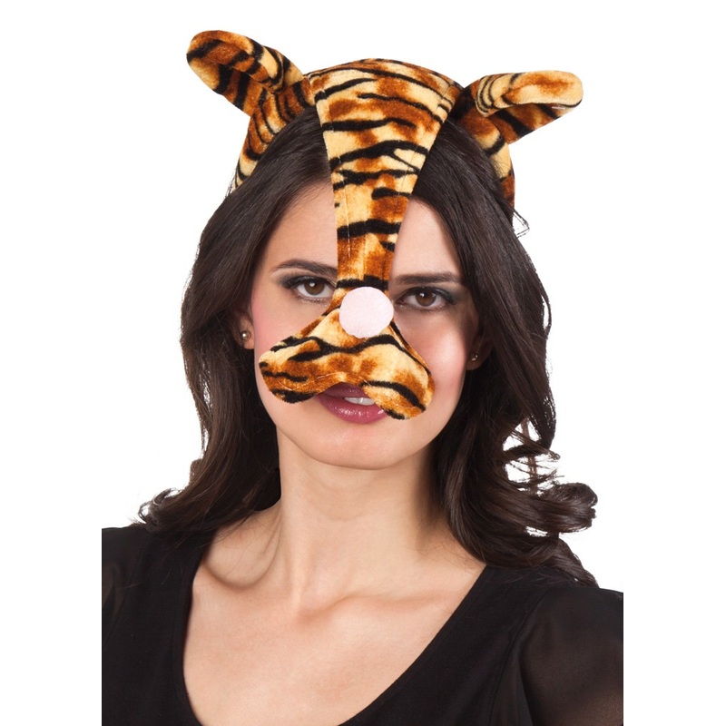 Ears and tiger snout mask