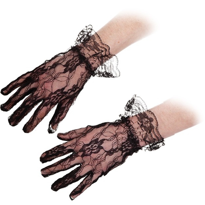 Gothic lolita gloves with lace