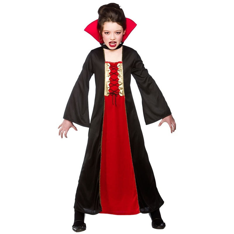 Little Miss Dracula dress red S