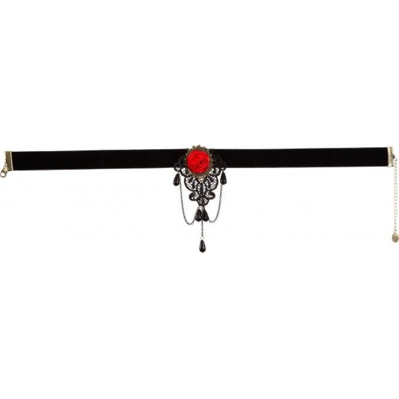 Rose Collar Black