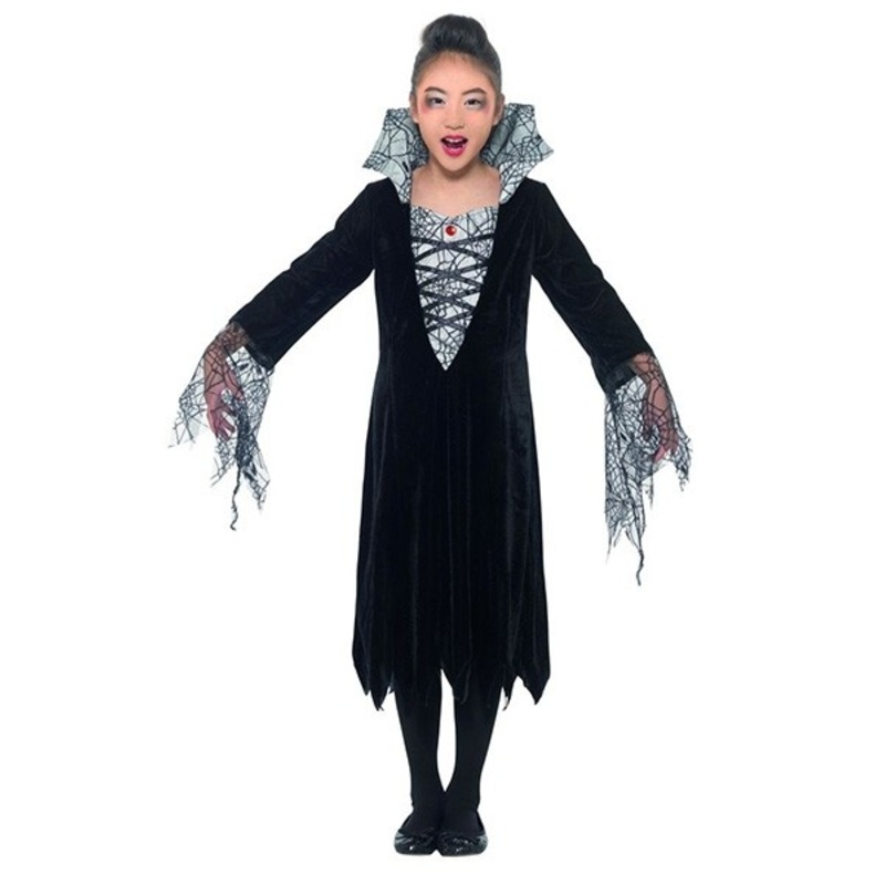 Spider queen vampire costume for children