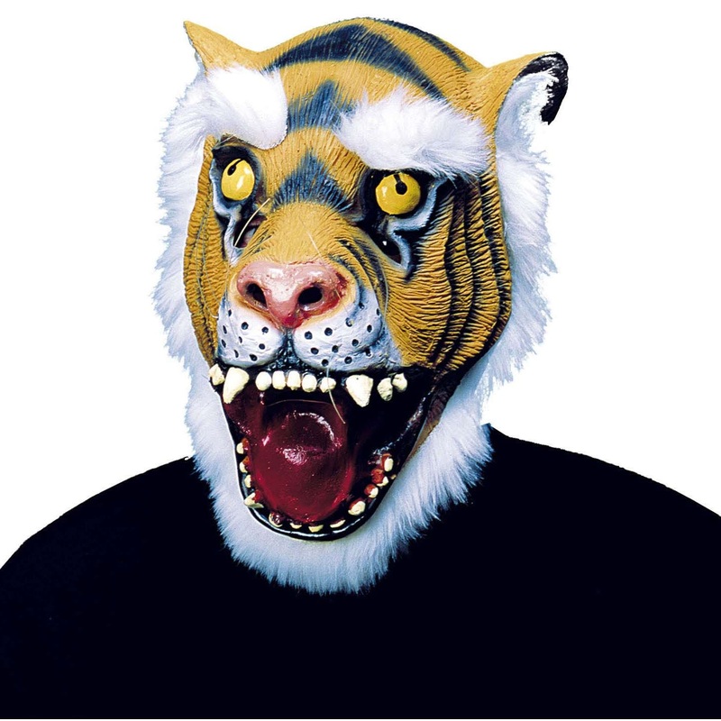 Terry tiger mask with fur