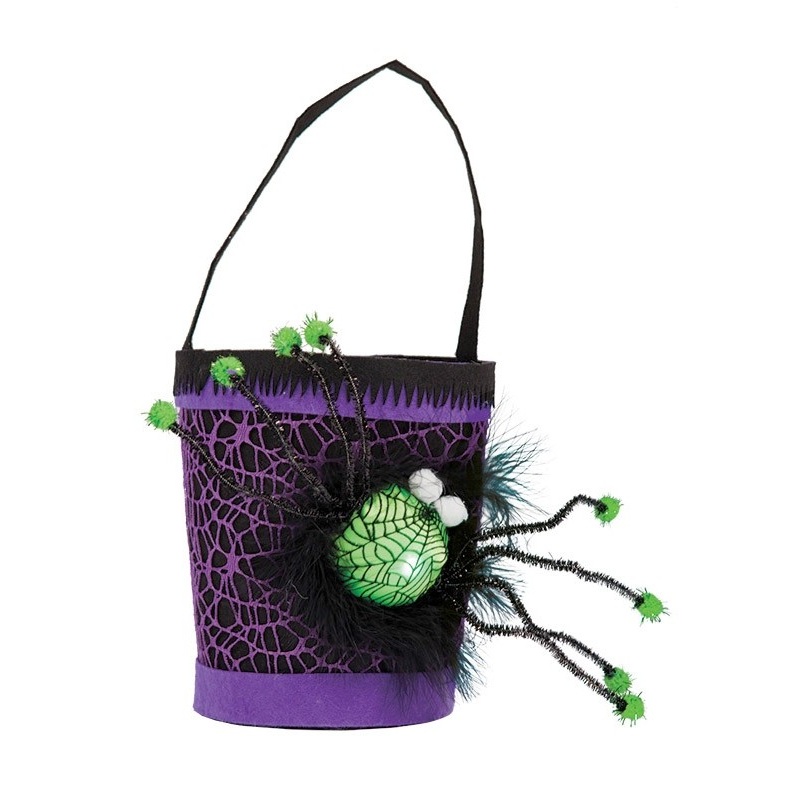 Trick or Treat Spider Bucket LED