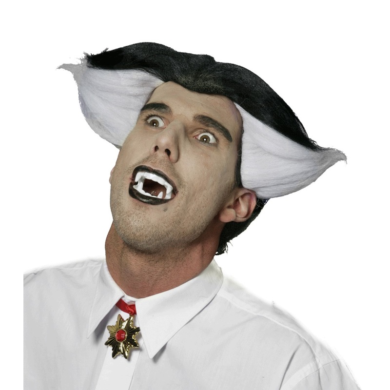 Vincent Vampire Black and White Wig