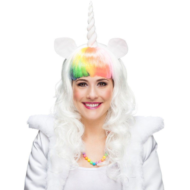 White unicorn wig