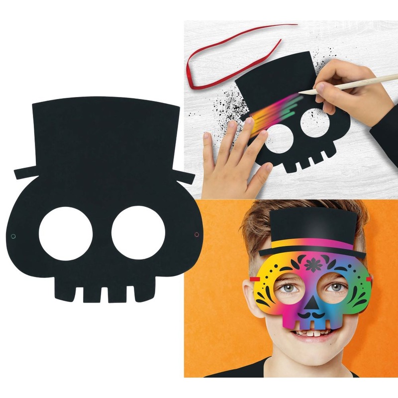 6 Scratch Pictures - Magic Skull 20cm