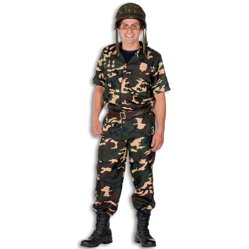 American soldier men's costume 48