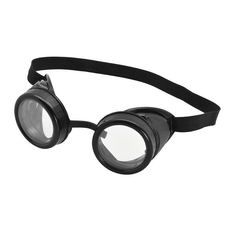 Aviator goggles retro style black