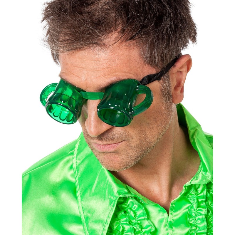 Beer mug party glasses green