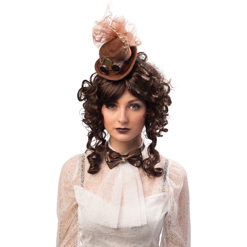 Brown steampunk bow tie Cassandra