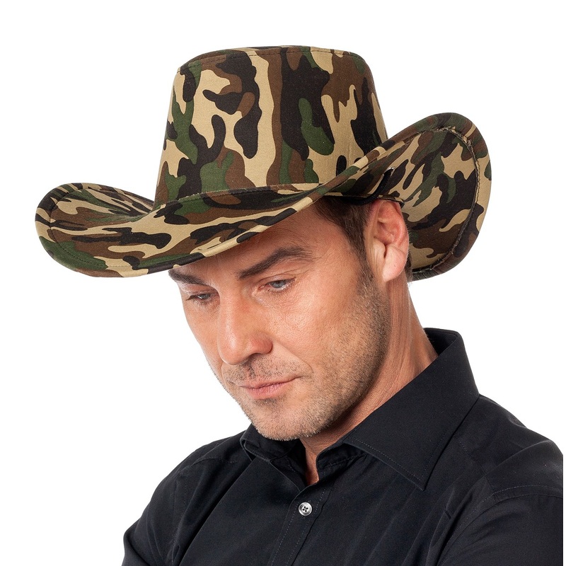Camouflage cowboy hat
