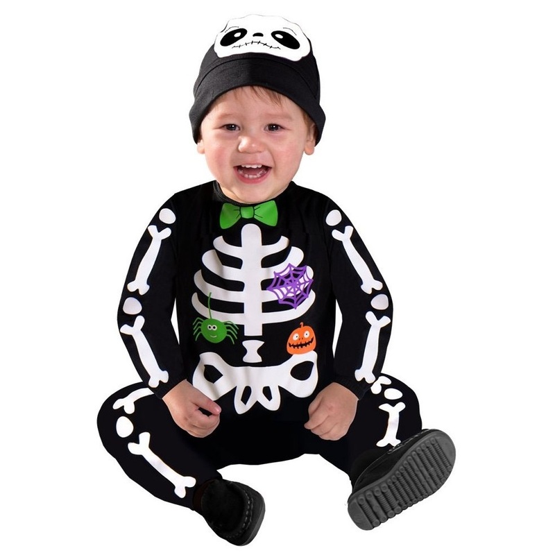 Cute skeleton baby costume