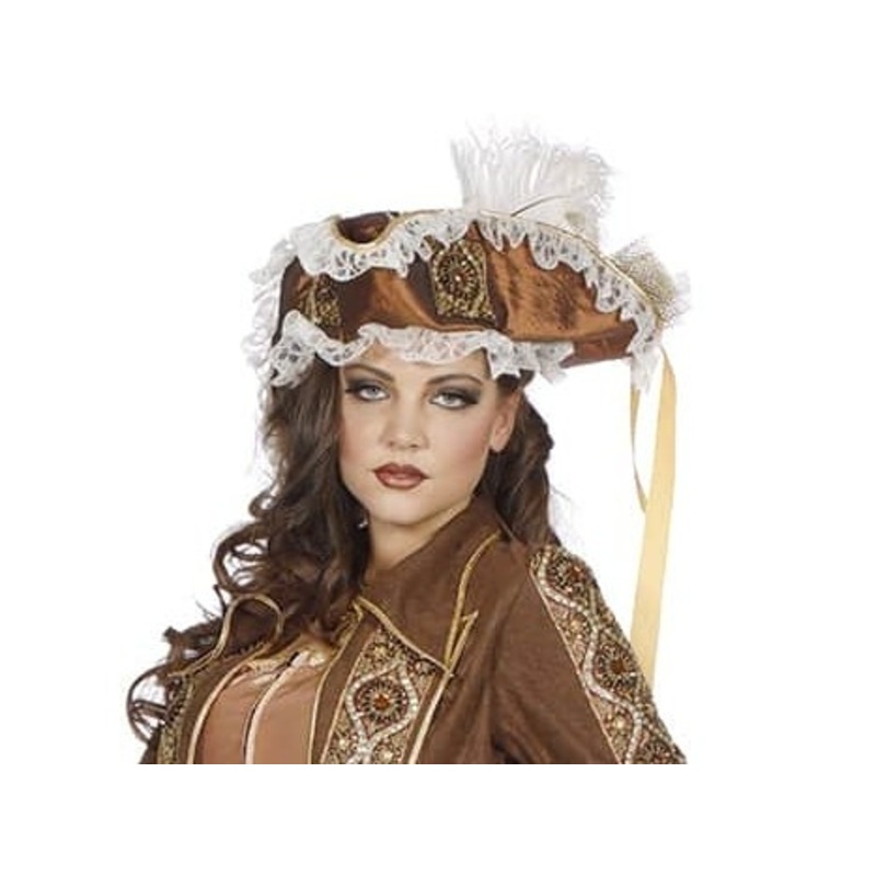 Elegant rococo pirate hat