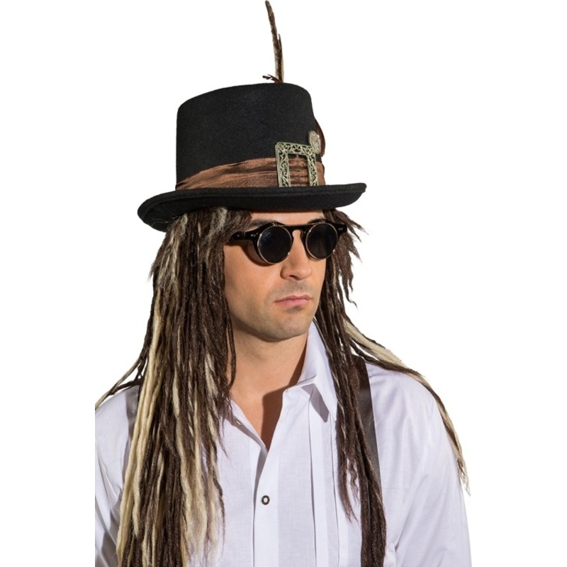 Foldable retro steampunk sunglasses