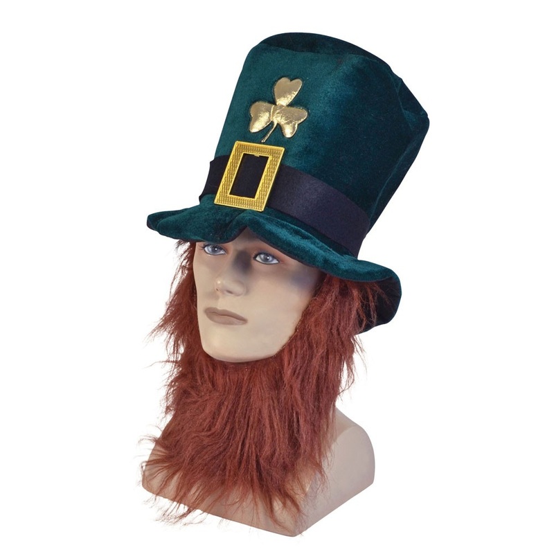 Irish hat with red beard
