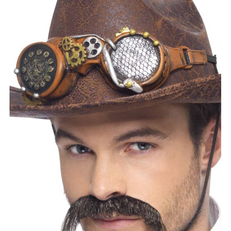 Latex steampunk aviator glasses