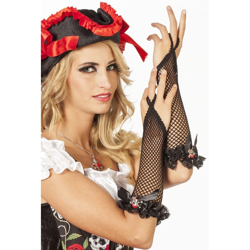 Mesh armstuloen skull with bow