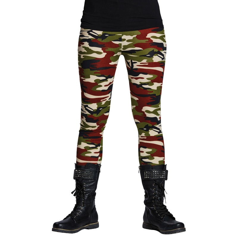 Military camouflage leggings