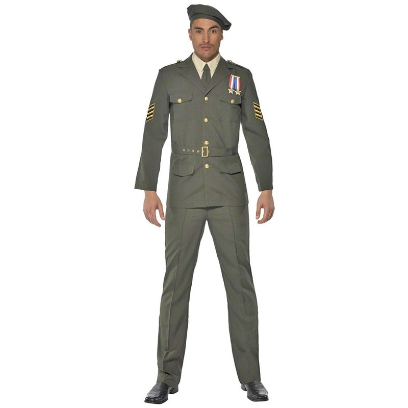 Military officer costume for men M