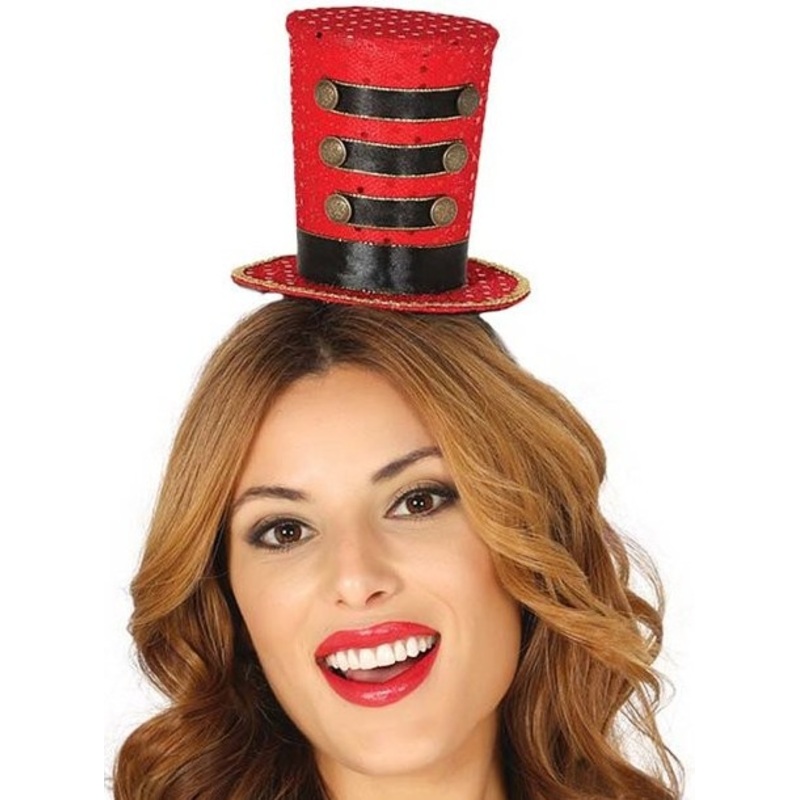 Mini cylinder ringmaster on headband