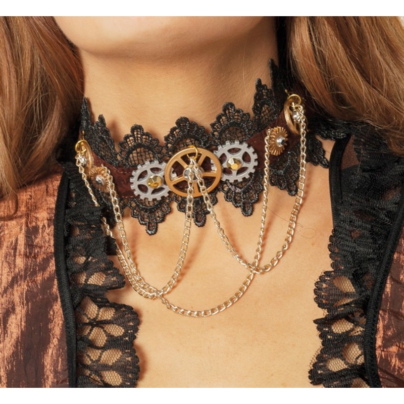 Ornate steampunk lace chain