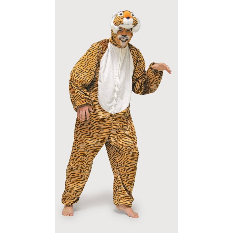 Plush tiger jumpsuit costume 46