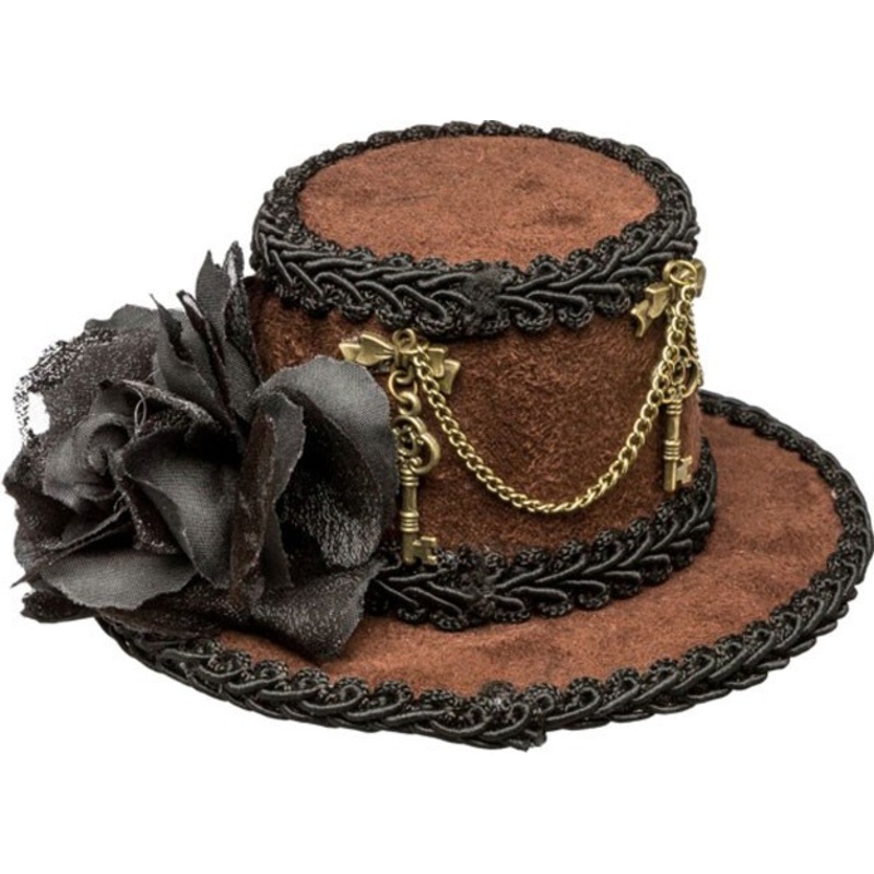 Retro steampunk mini cylinder brown-black