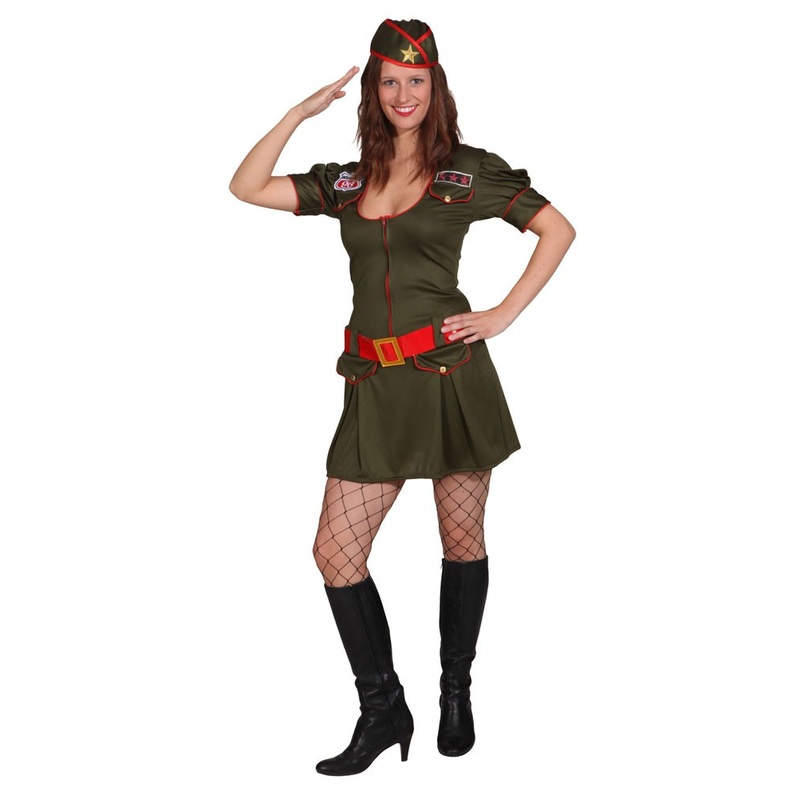 Sexy female army soldier costume 34-36