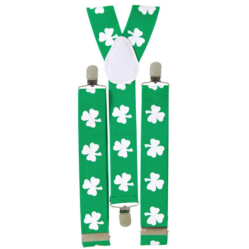 St Patricks Shamrock Suspenders