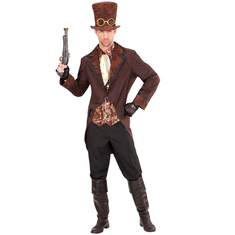Steampunk gangster costume for men S