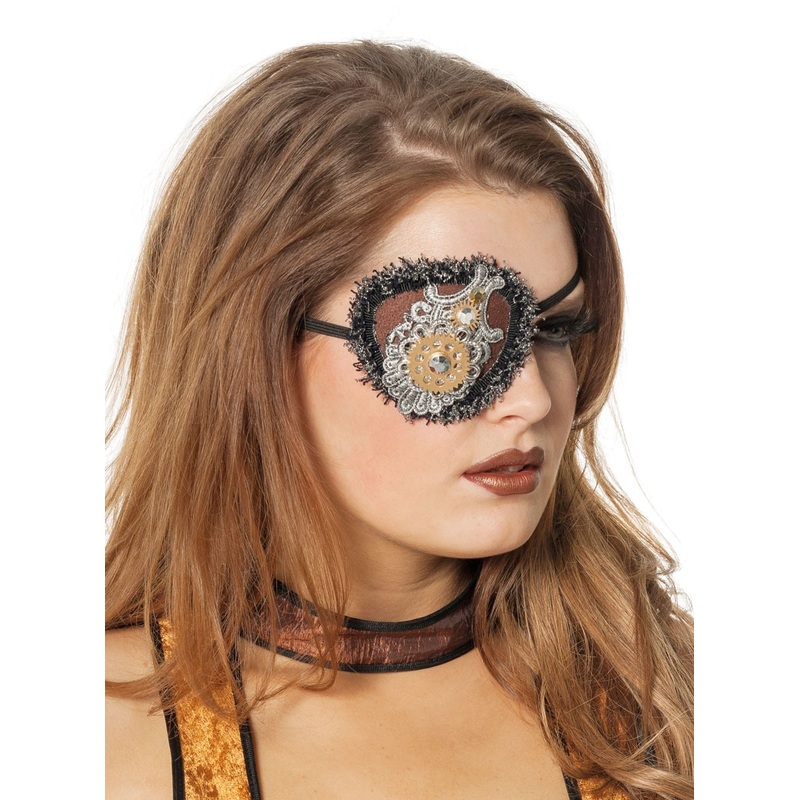 Steampunk glitter eye patch