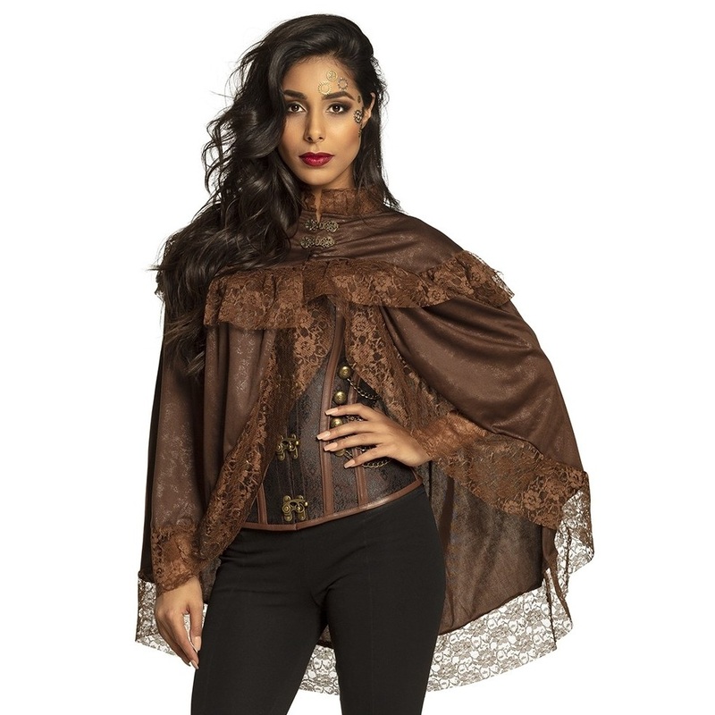 Steampunk lace cape Kayla