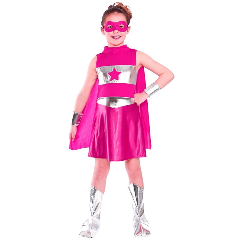 Superhero Starlight Child Costume Pink S