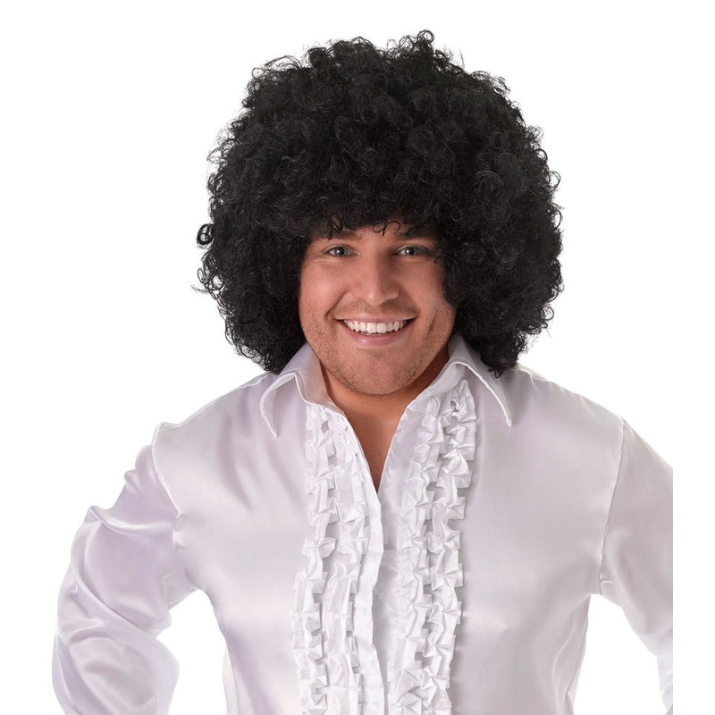 Afro head of hair black