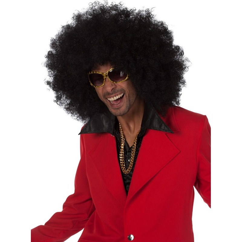 Black big afro wig