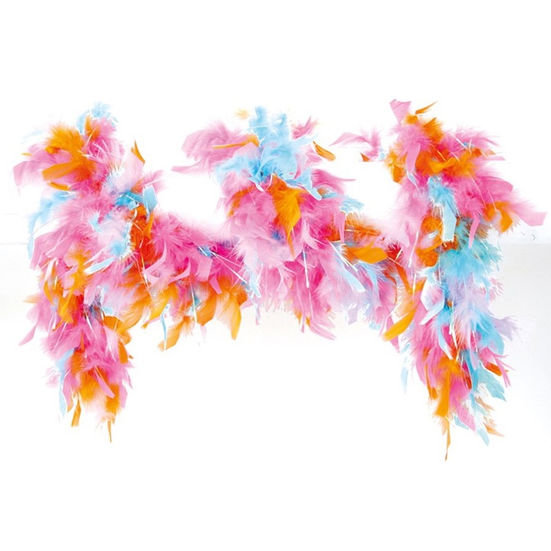 Colorful feather boa 145cm Francesca