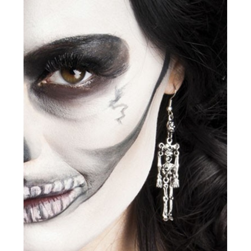Earrings Movable skeleton