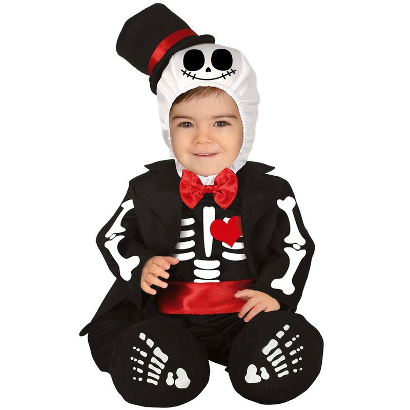 Gentleman skeleton baby costume