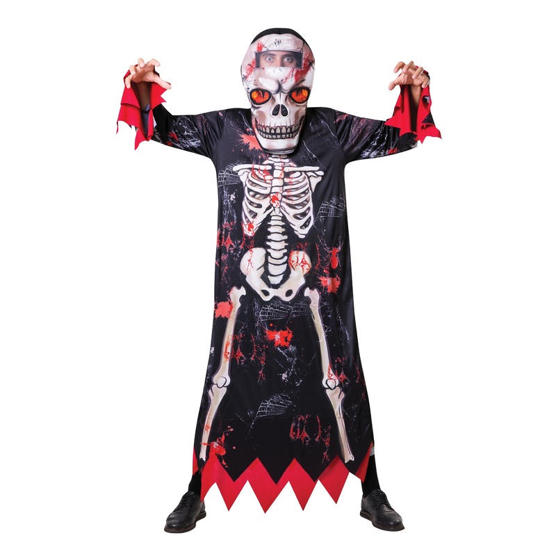 Giant skull skeleton costume for adults