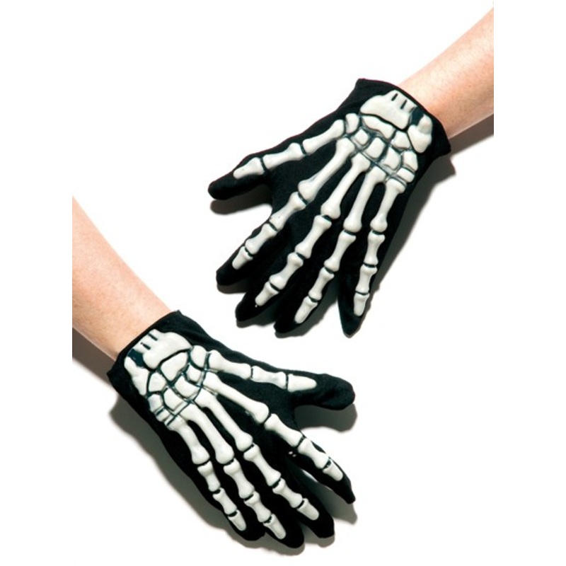 Gloves Skeleton Death Grim Reaper Luminous Glow