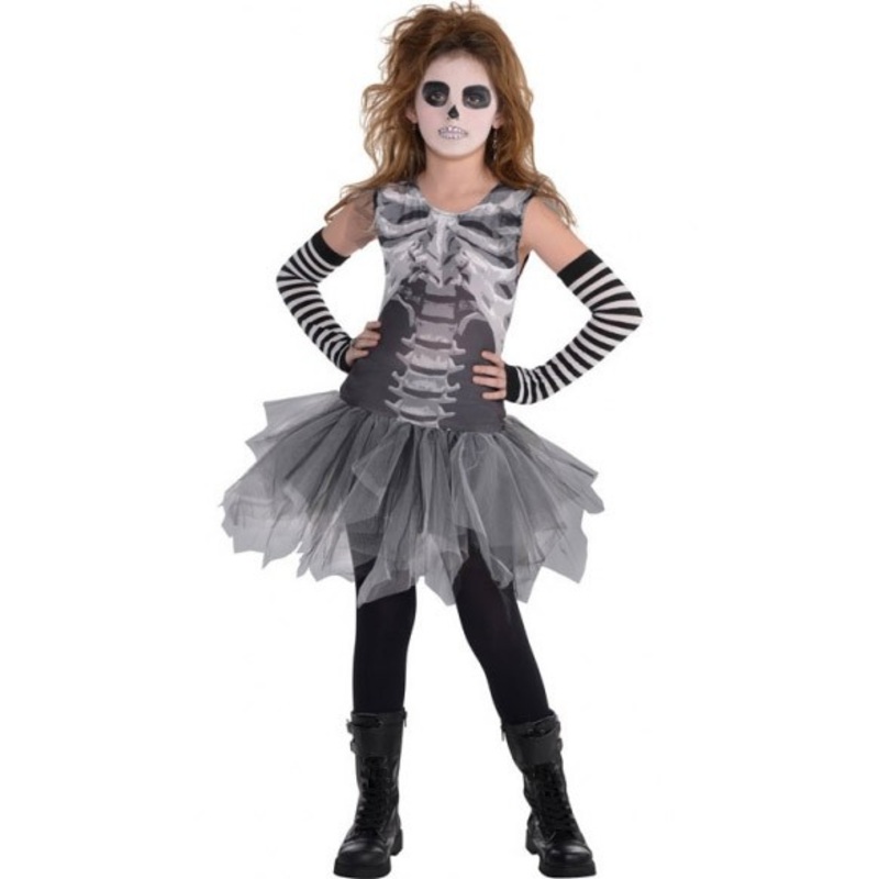 Little Skeleton Lady Child Costume