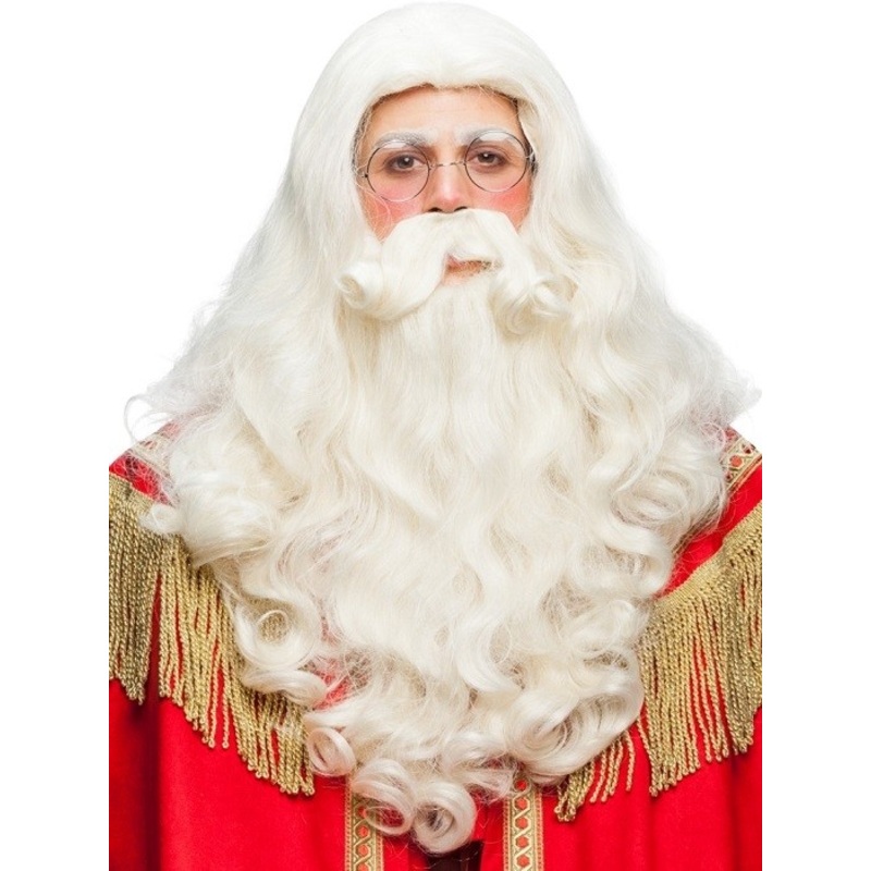 Nikolaus deluxe wig set with beard