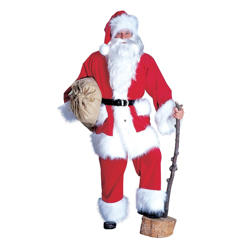 Noble Santa Claus costume made of corduroy