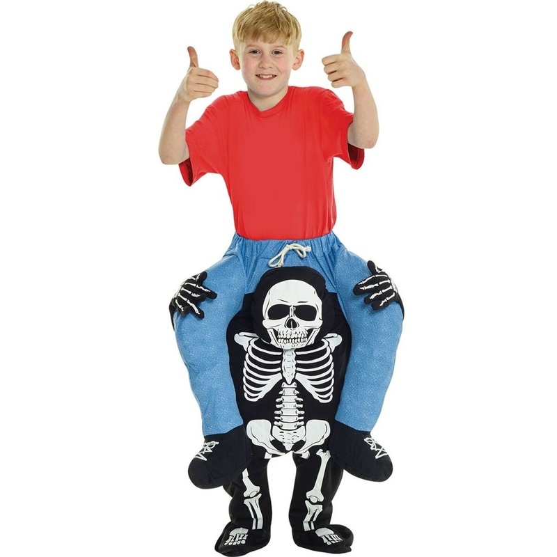 Piggyback Skeleton Skitty Child Costume
