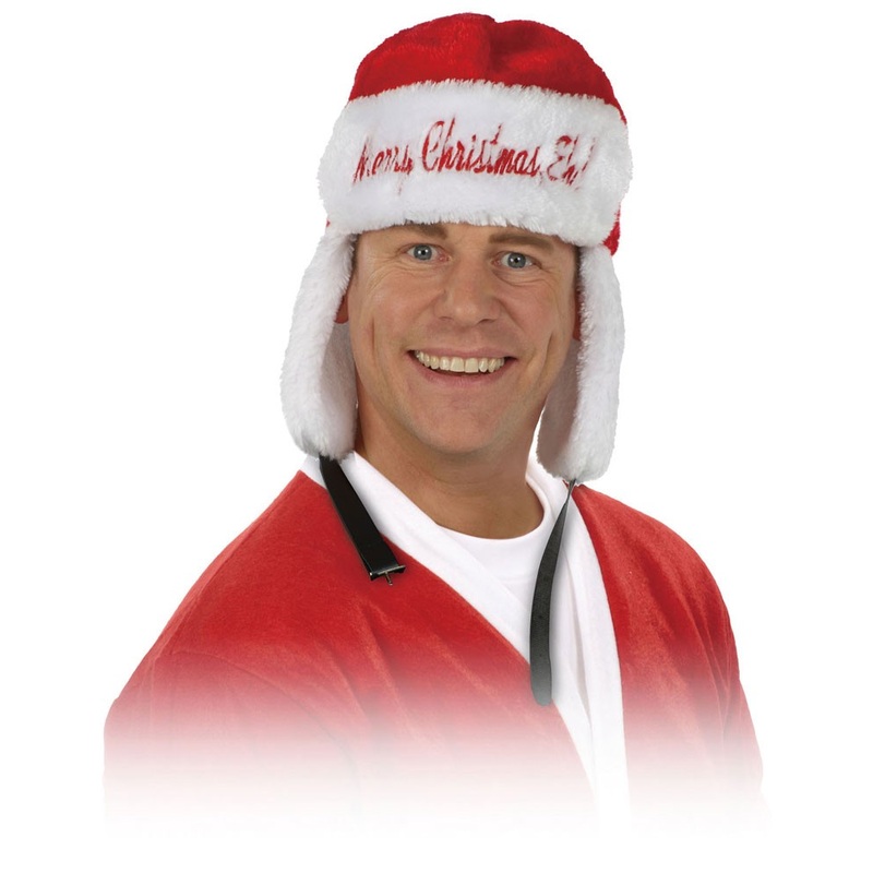 Plush Merry Christmas Santa hat