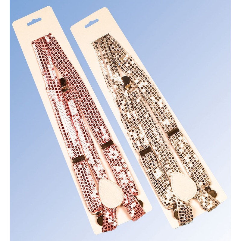 Sequin suspenders